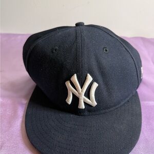 Stylish Navy Cap with White Emblem